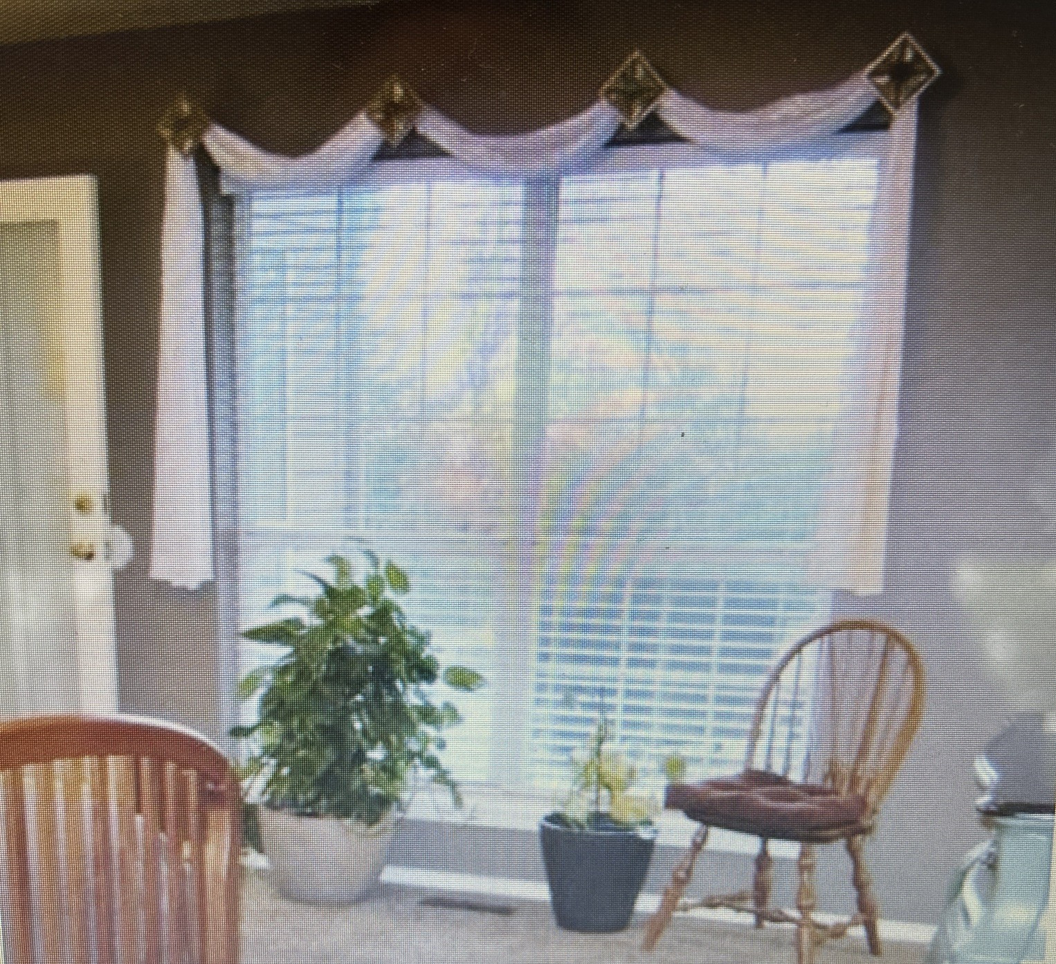 White Lace Rectangular Long Window Swag 46″ x 120″