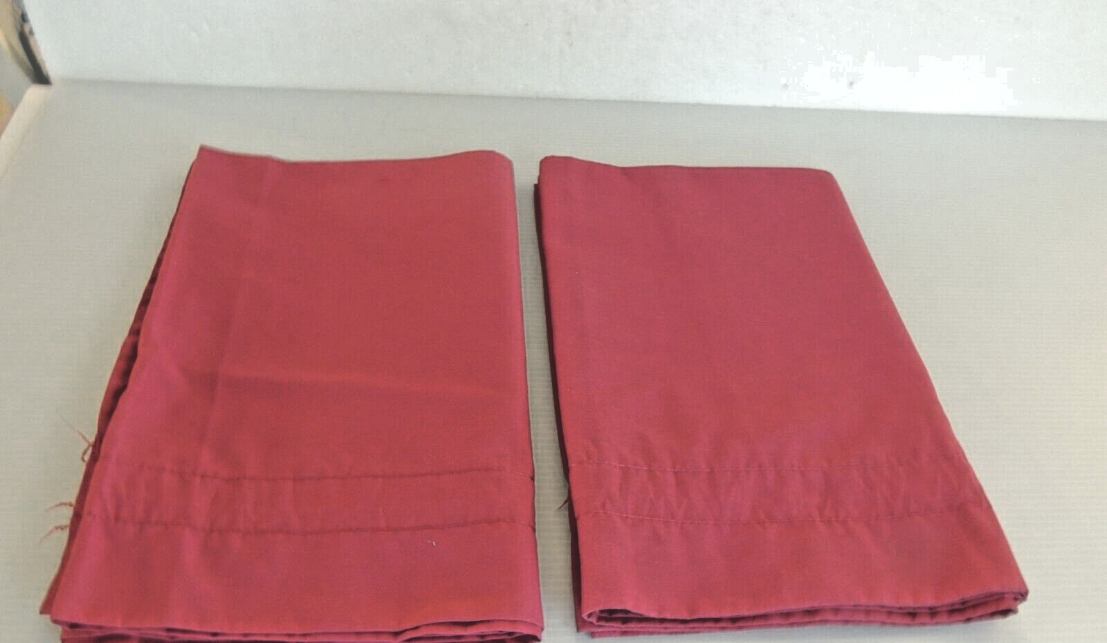 Solid Burgundy Cotton Blend Window Valance 68 x 14 inch