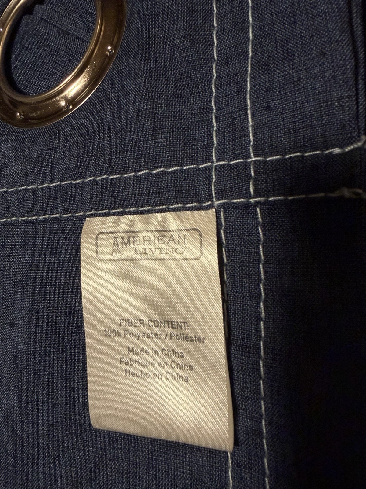 American Living Curtain Panels/2/Denim Look