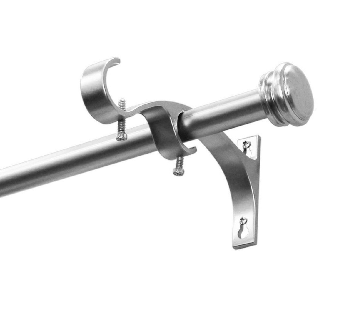 HDC 28″ – 50″ Telescoping 3/4″ Double Rod Conversion Kit in Brushed Nickel