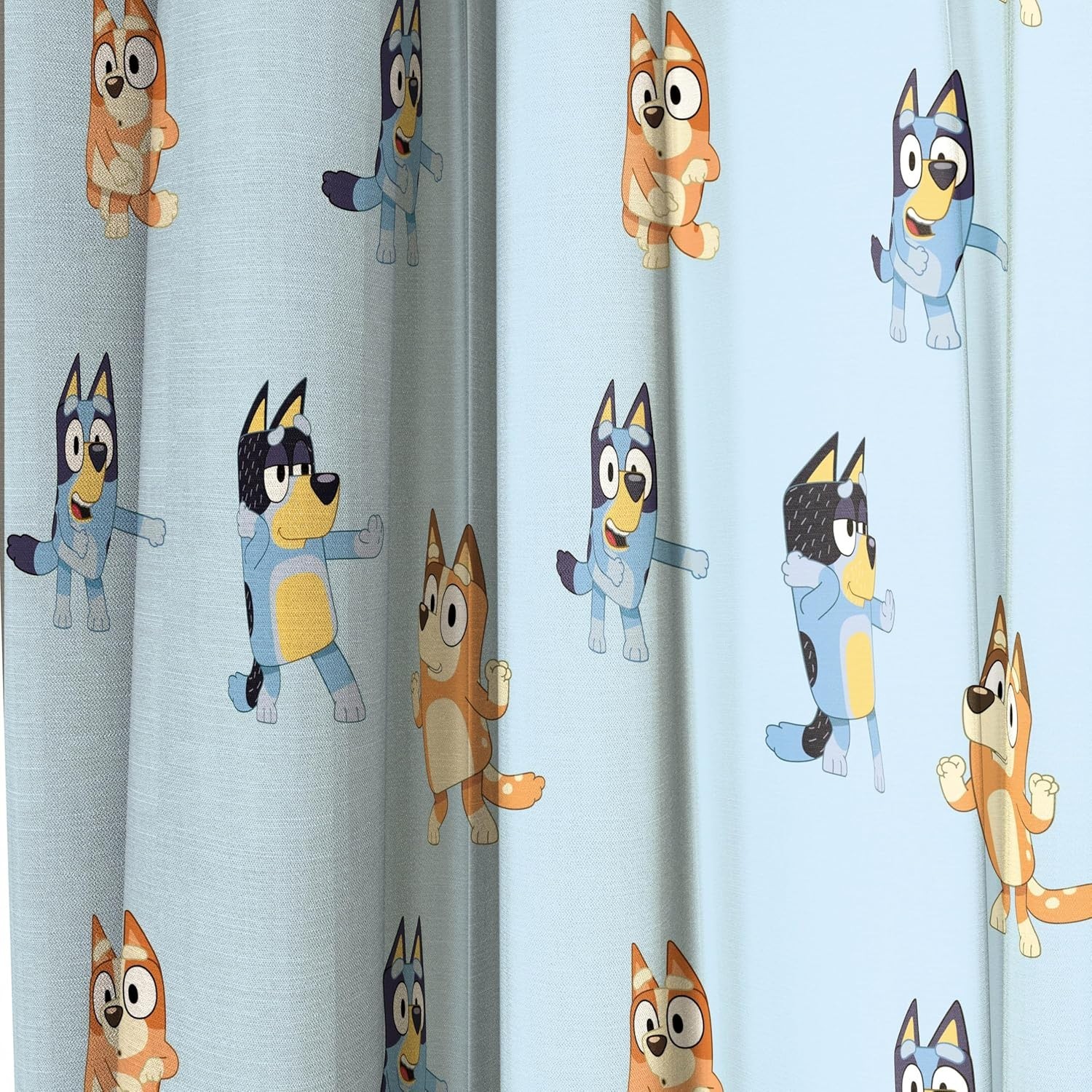 Kids Bedroom Curtains Bluey Bingo Set 4 Pieces 42×63 Water Resistant Kids Roo…
