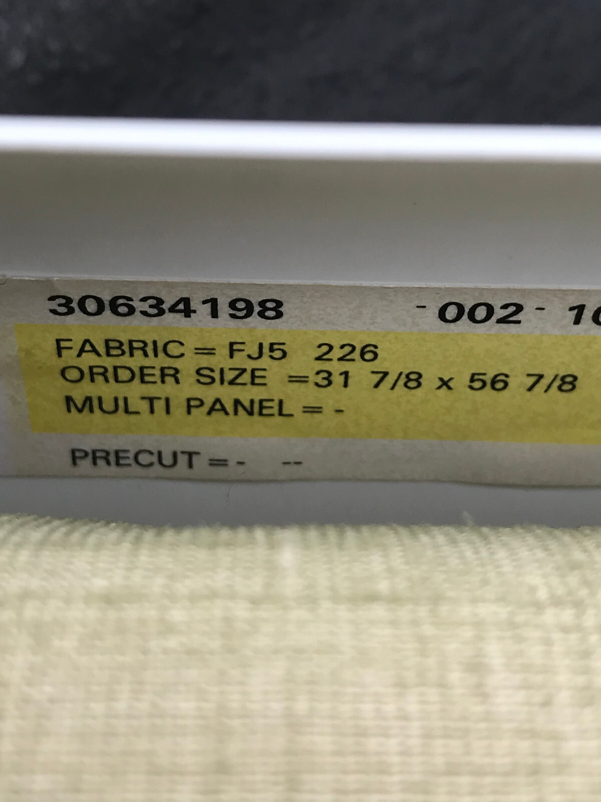 Hunter Douglas Vignette Roman Shade light green 32 width by 56 height