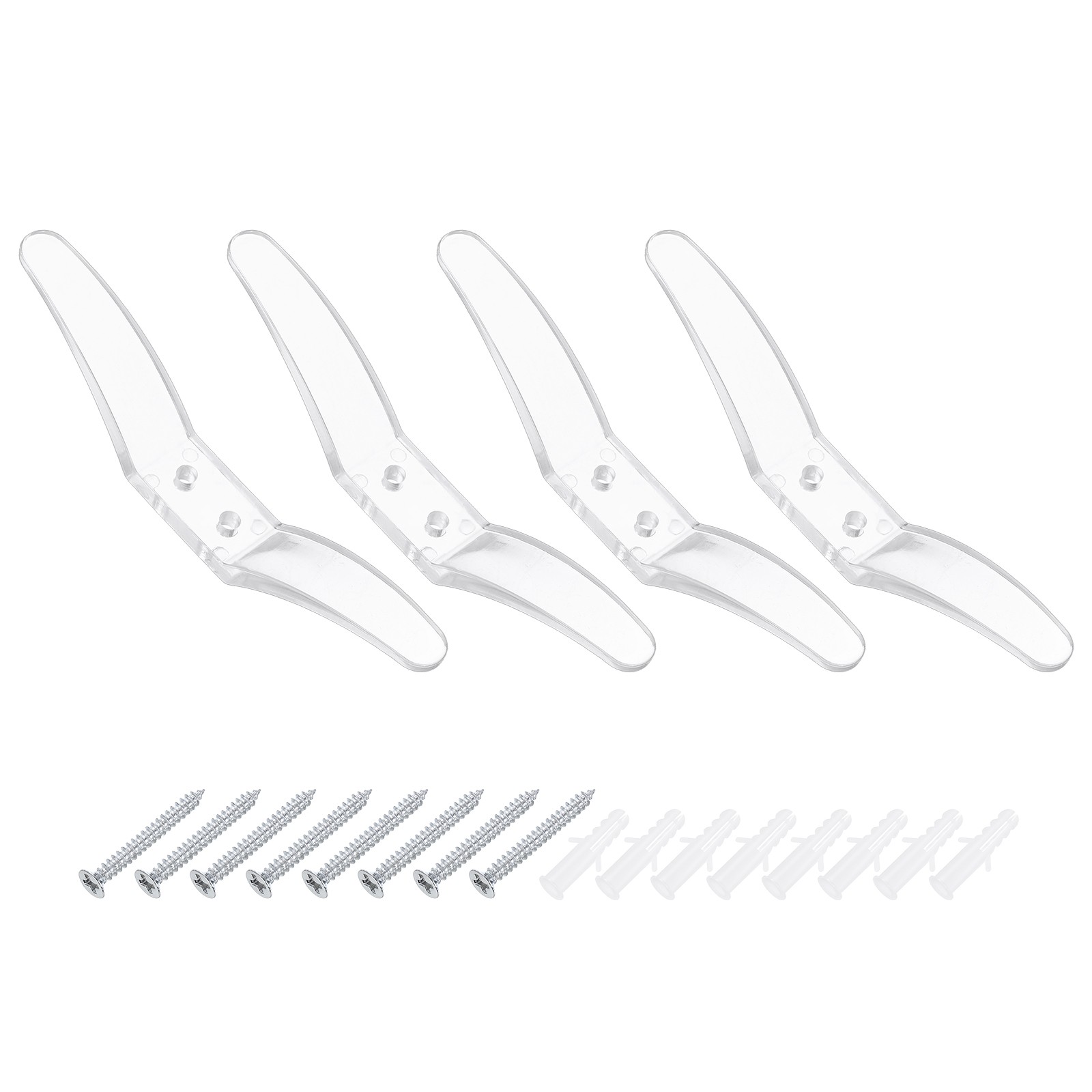 4Pcs 112x15mm Blind Cord Cleats, Blind String Safety Rope Plastic Holder, Clear