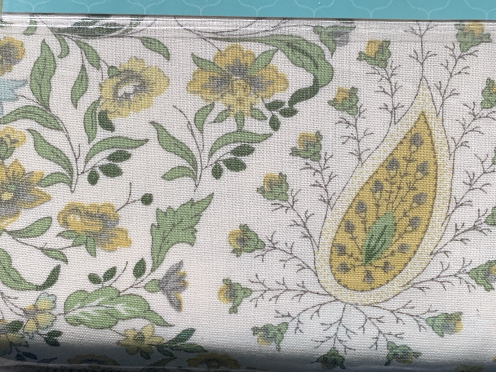 Waverley New In Package Panel Pair Curtains Paisley Verveine 100” X 84” Tie Back