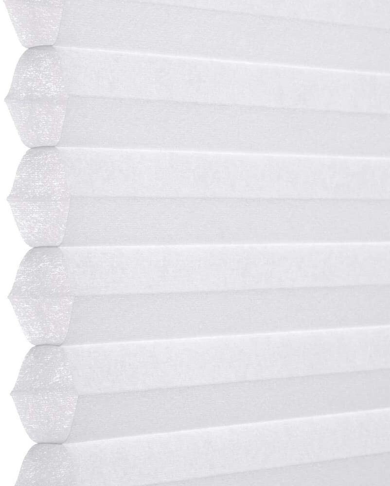 Snow Drift White Top Down Bottom Up Light Filtering Cellular Shade 35 in.W x72H