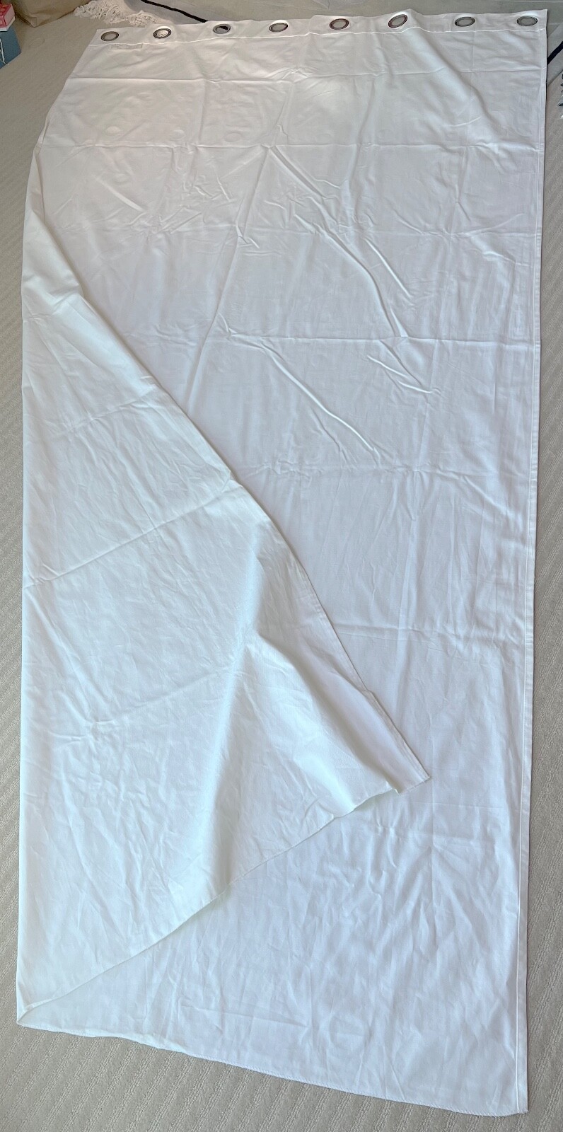 IKEA Merete Curtains Drapes, 2 panels, 123″ x 58″ White, room darkening