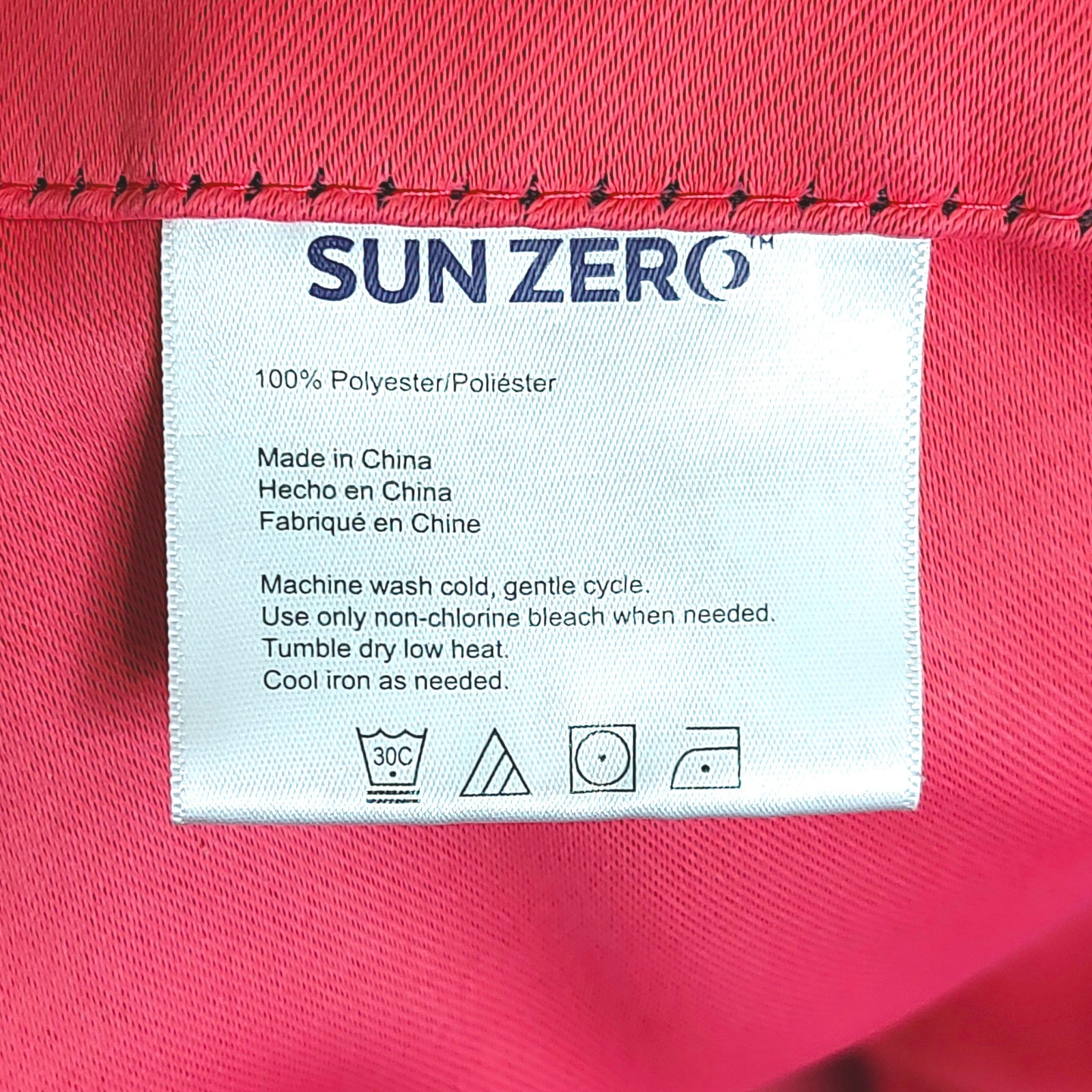 Large 2pc Pair Sun Zero Riley Hot Pink Blackout Grommet Curtain Panels 40″x 84″