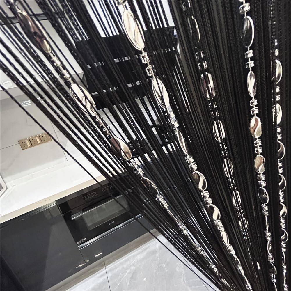 100cmX200cm Decorative Door String Curtain Beads Wall Panel Fringe Window