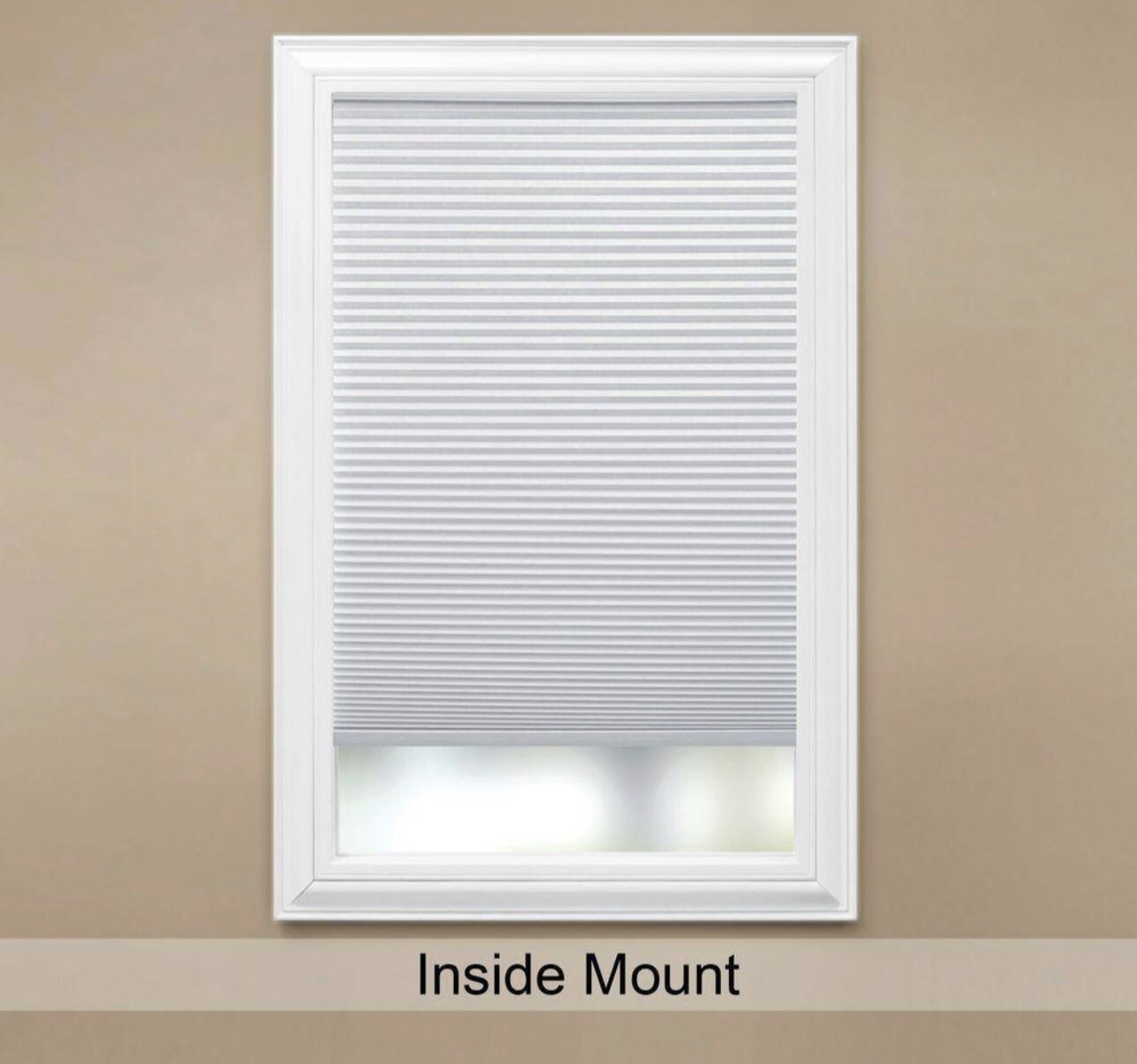 HDC-Snow Drift Cordless Light Filtering Cellular Shade – 35 in. W x 64 in. L 964