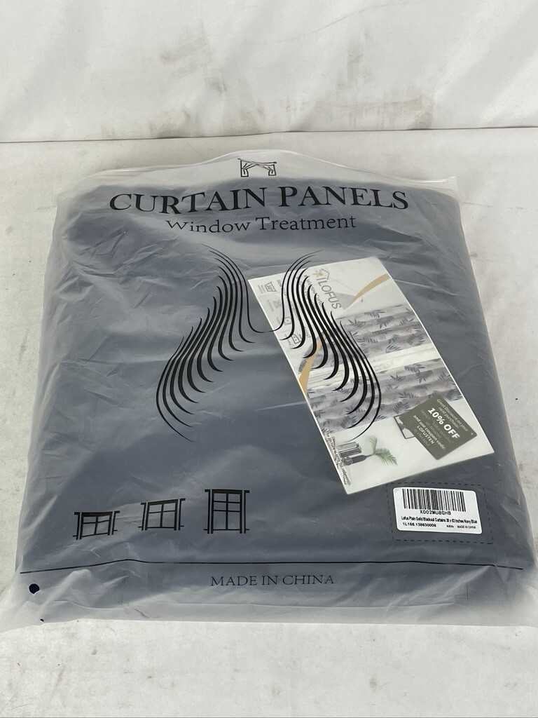 Lofus 38×63 Navy Blue Blackout Curtains 2 Panels