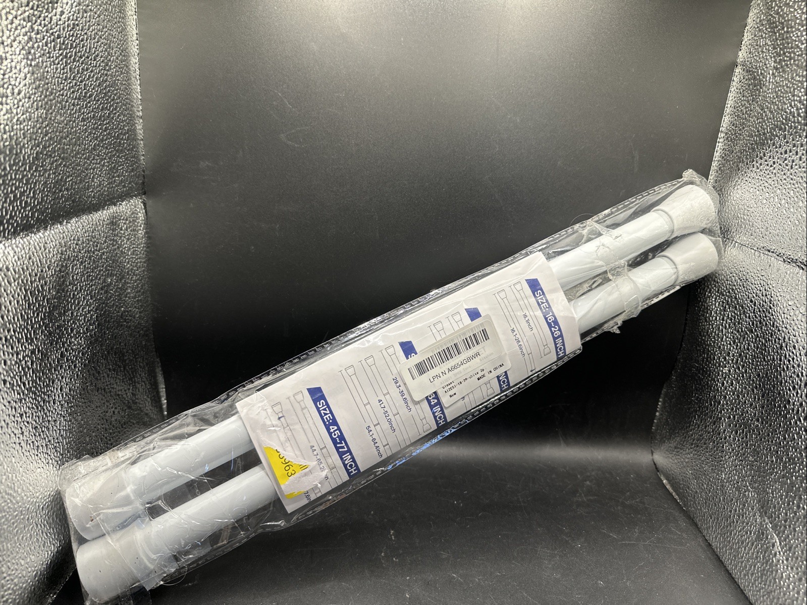 Pack Of 2 16-28 In Spring Tension Rods Adjustable White