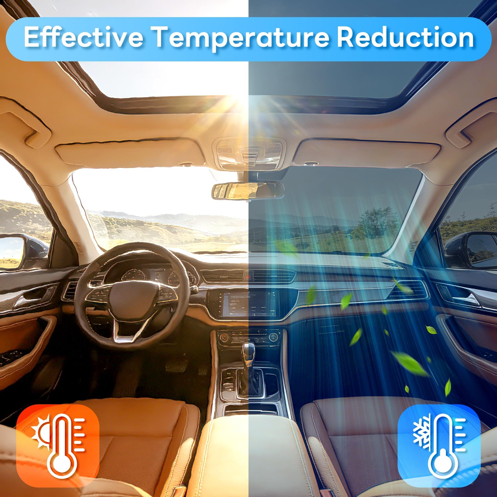 5% VLT Ceramic Car Window Tint Film – 20in x 10ft Privacy Anti-Glare & Heat R…
