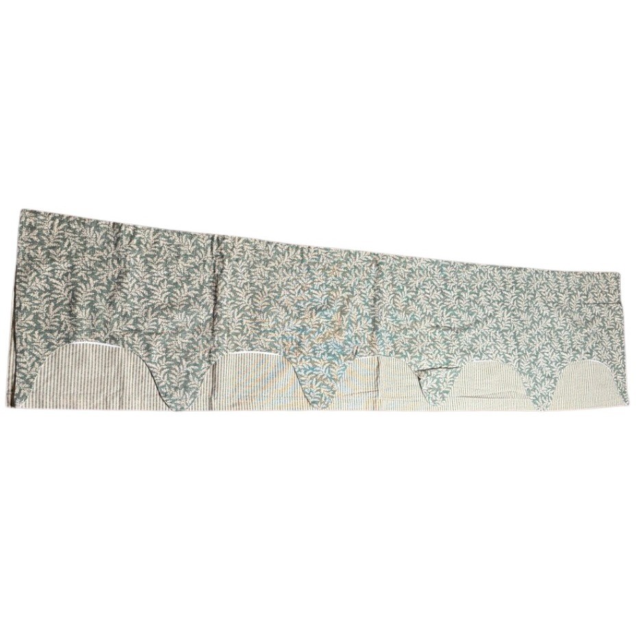Waverly Classics Broadway Valance Fernwood VTG Scalloped Dbl Layer Country Core