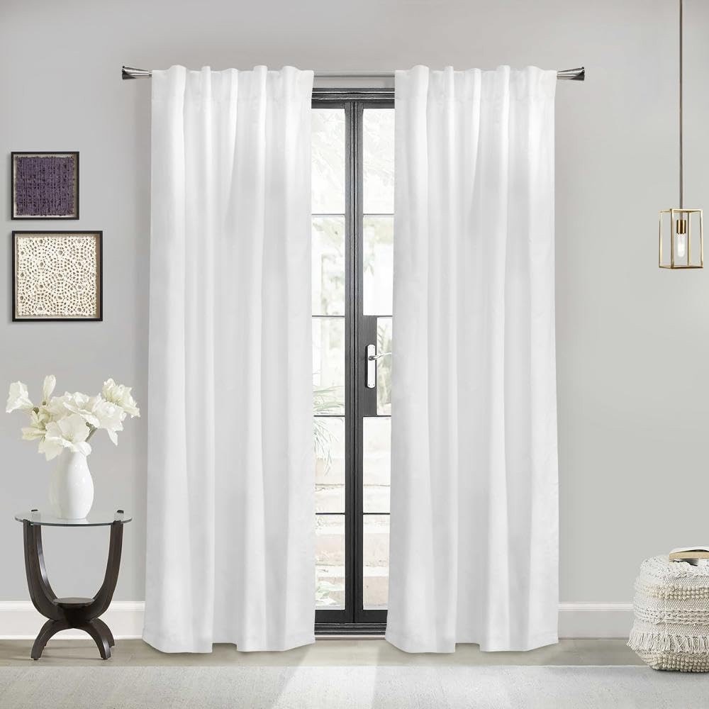 Thermalogic Weathermate Topsions Room Darkening Curtain Panel Pair White 80×63