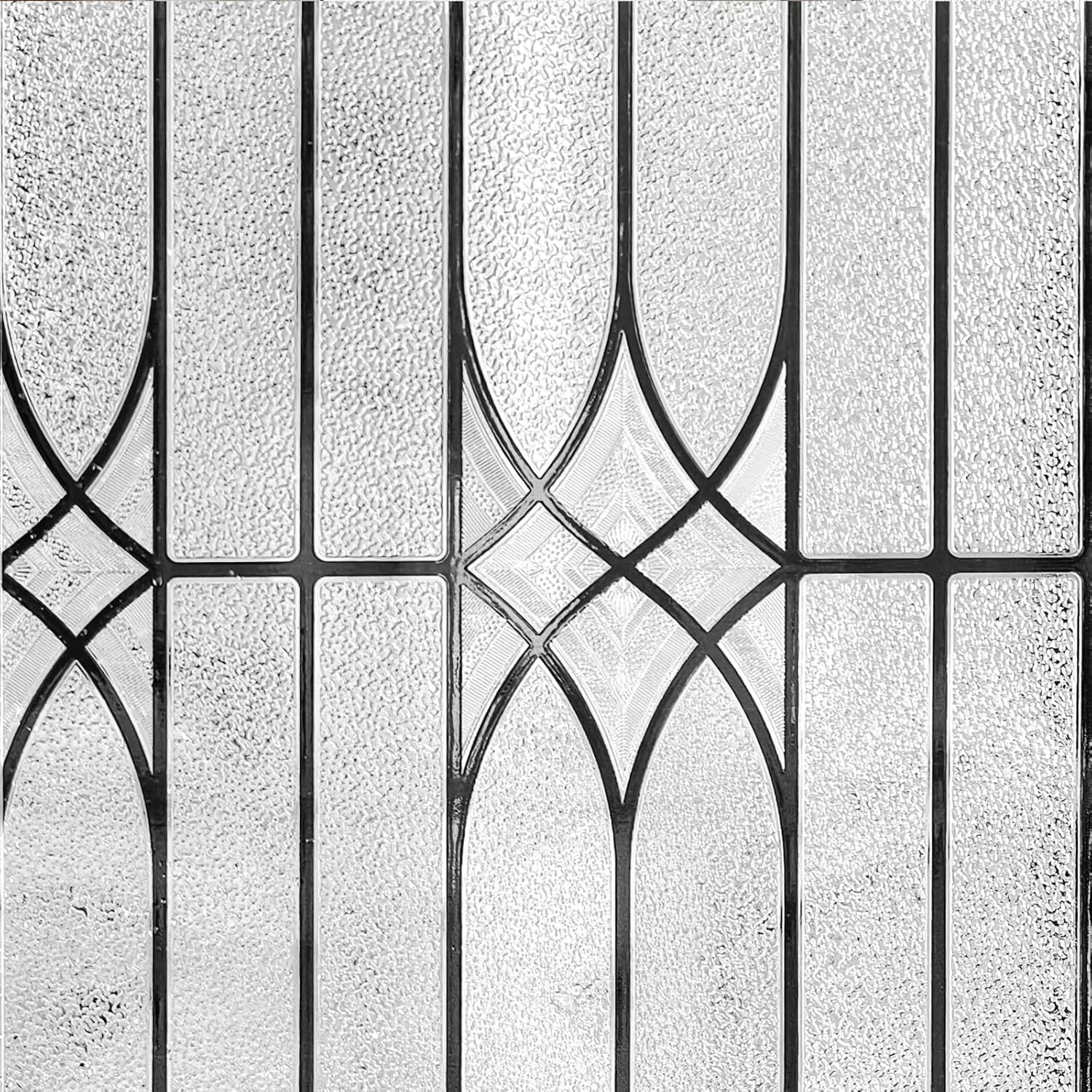 Window Privacy Film Stained Glass Decorative Static Cling Removable Sun Blocking