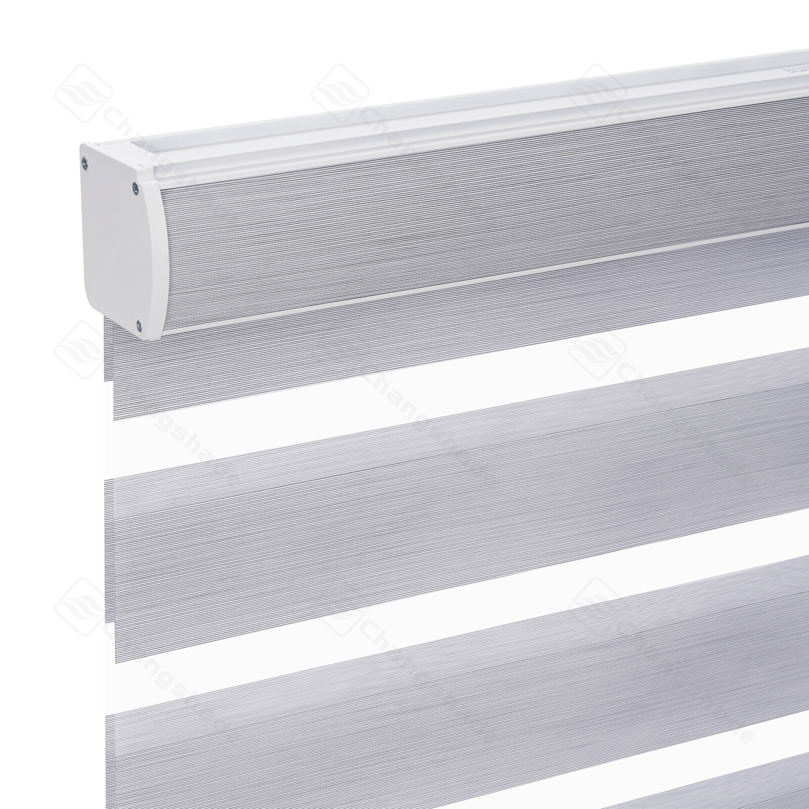 CUSTOM SIZE Cordless Window Shade Zebra Blind Light Filtering Dual Roller Blinds