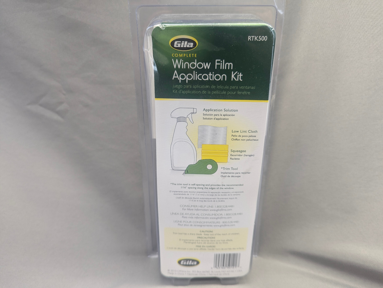 Gila Complete Window Film Application Kit Solution – Cloth – Trim Tool & Squeege
