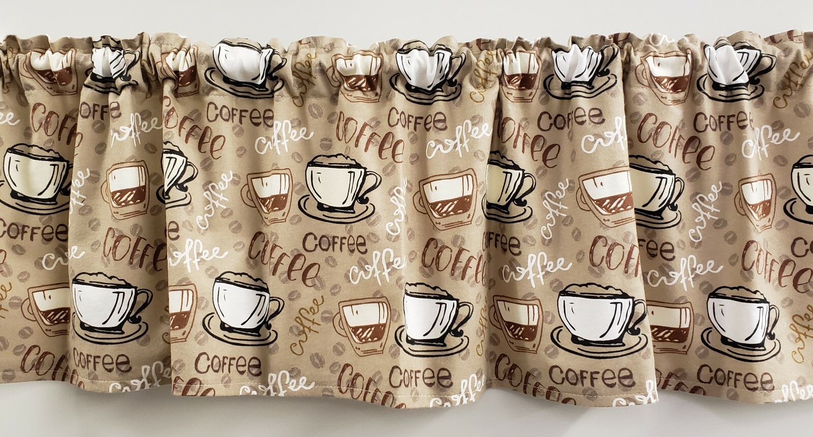 Coffee Beans Valances, Curtains or Swags