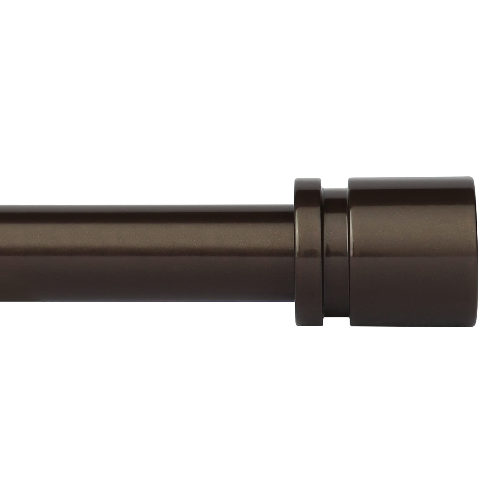 Heavy Duty Adjustable Curtain Rod Window Drapery Hardware Aluminum Finials