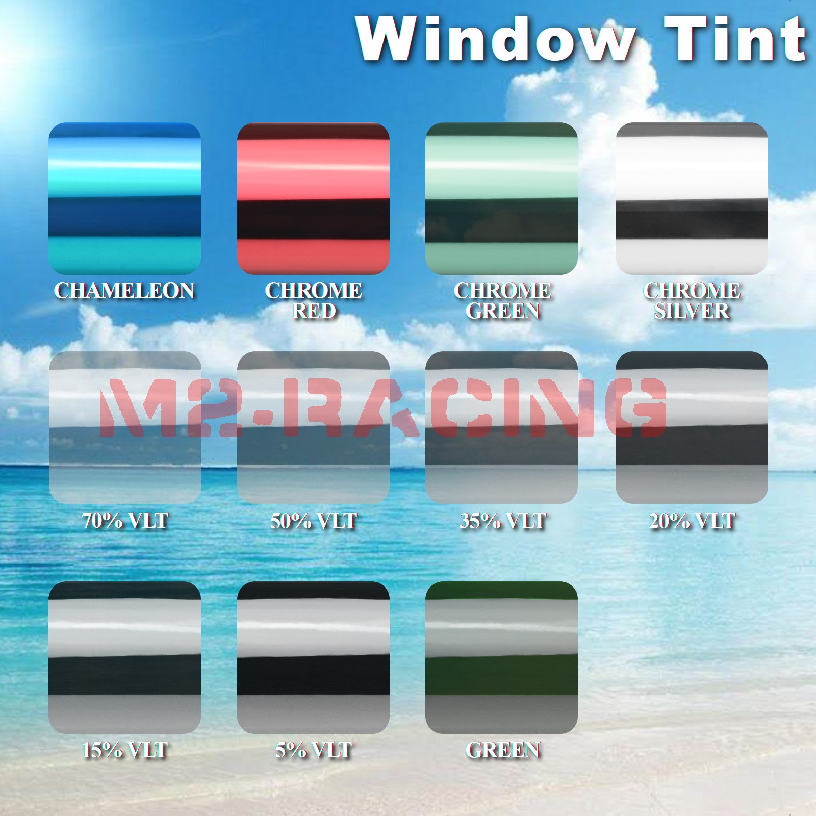 20″x10FT Uncut Window Tinting Film Car Home Office Glass Privacy Security Roll