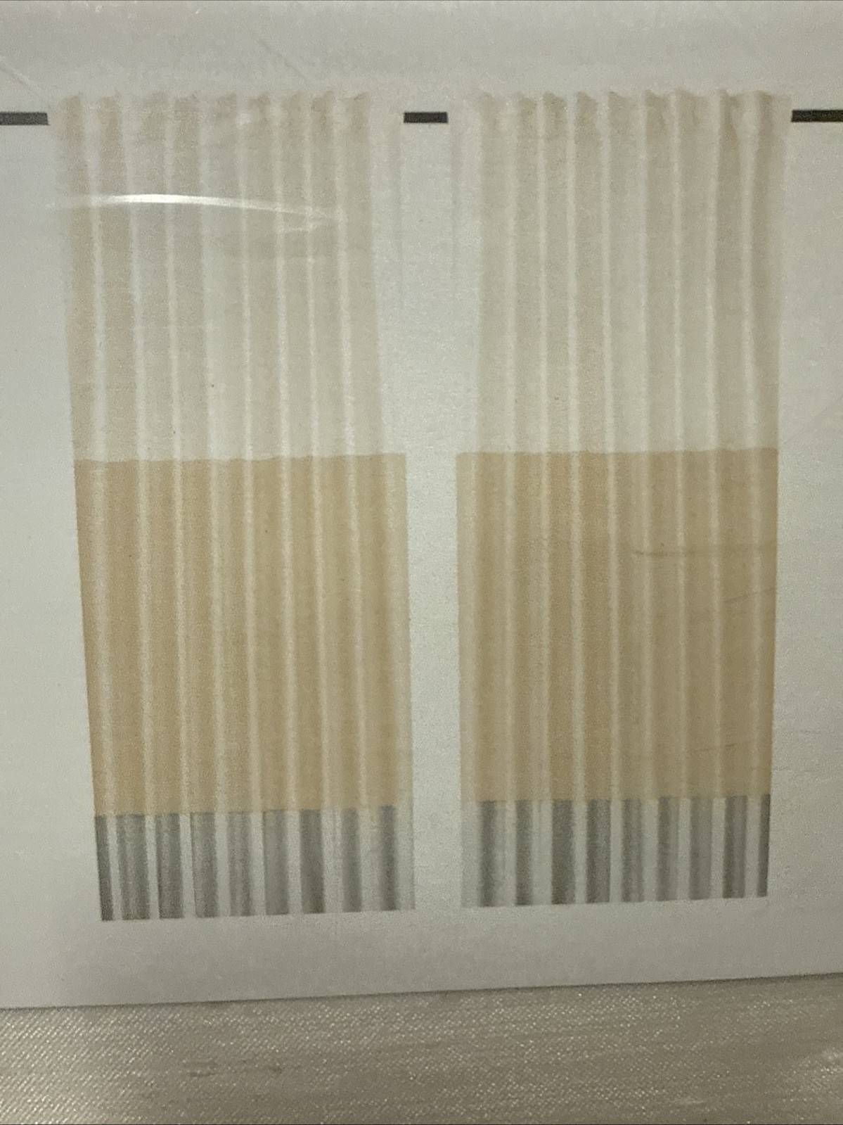 New IKEA BINDVIDE Tri-Colored 2 Panel Curtain Set 57″ x 98″ Discontinued