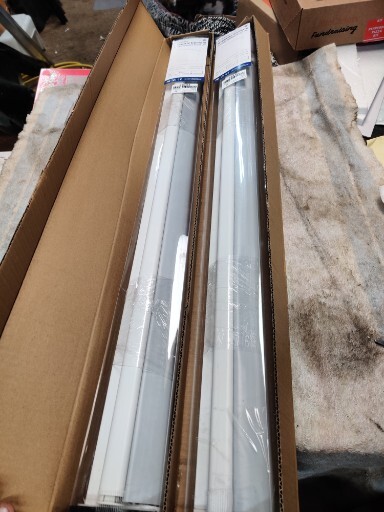 2 Electric Blackout Roller Blinds with Remote Control Grey 31″X72″ GRANDEKOR