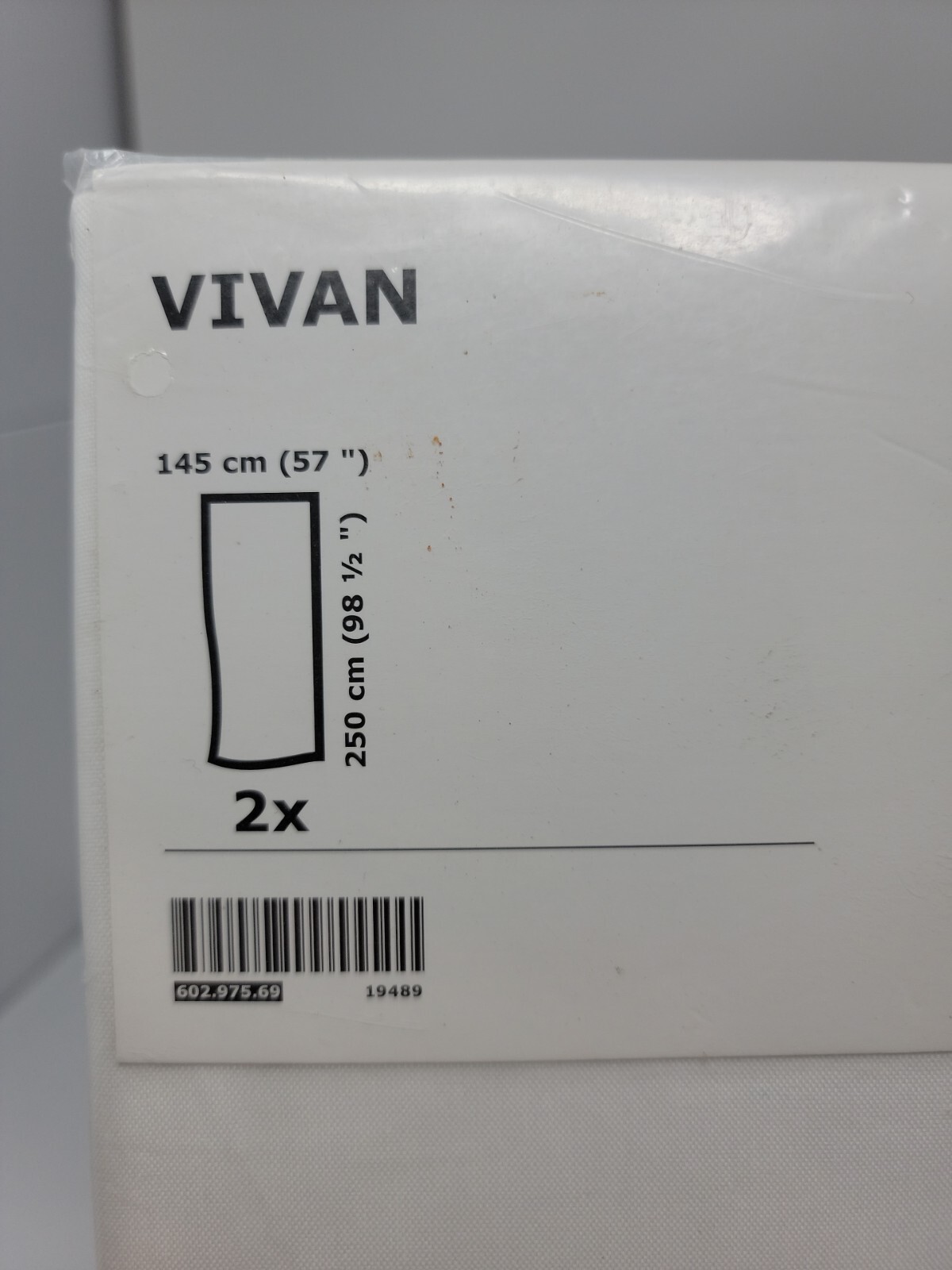 Ikea Curtains Vivan 57×98 ” White Sheer 2 Panels