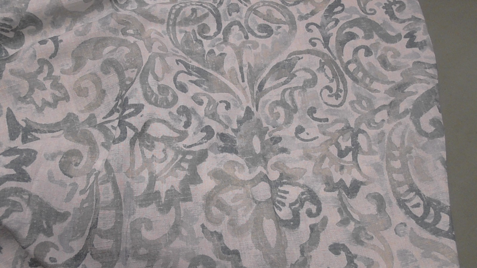 2 Curtain Panel Back Tab Rod Pocket 52″ x 84″ Cynthia Rowley linen blend blues