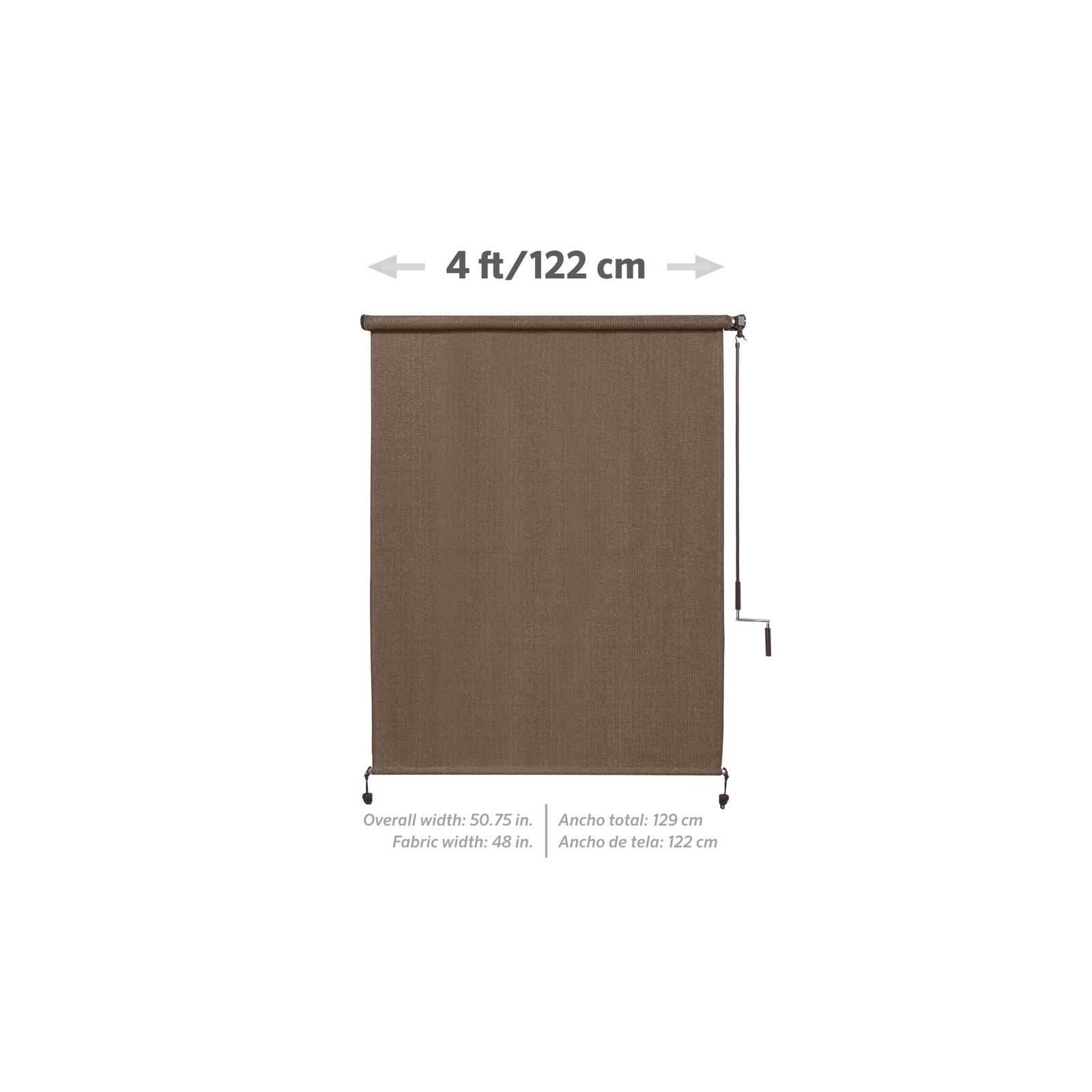 Outdoor Cordless Sun Blocking Roller Shade