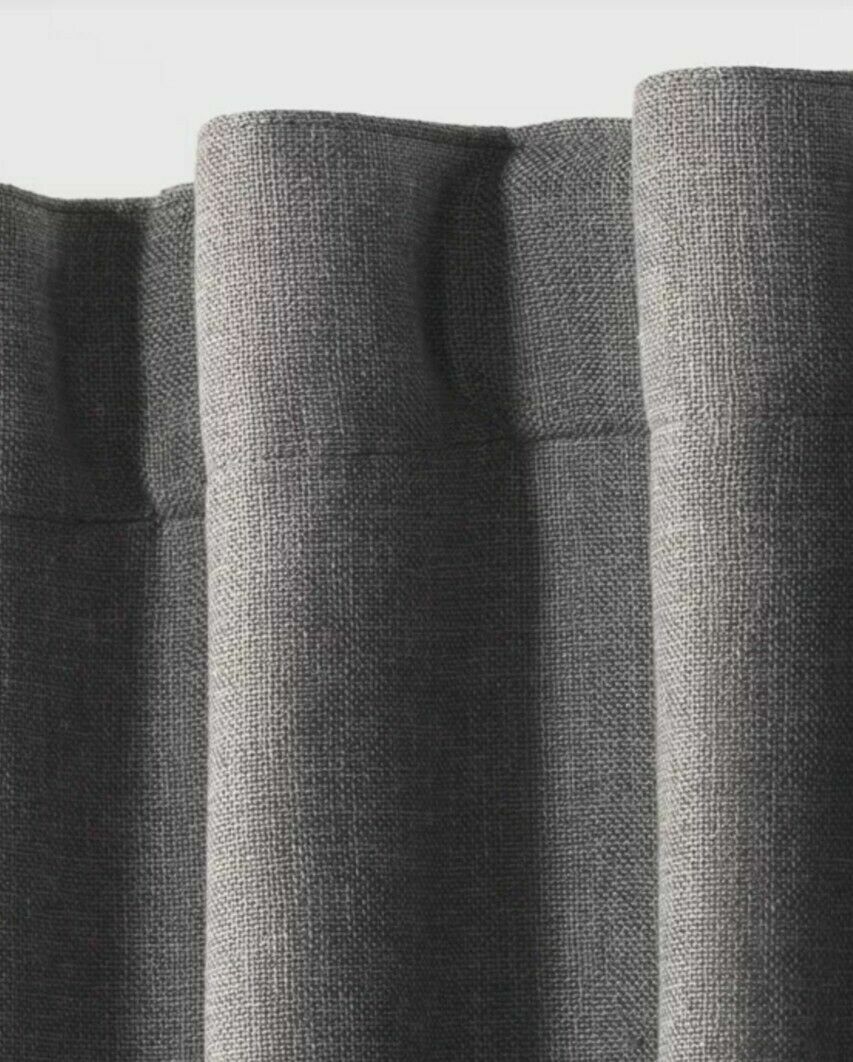 Threshold Aruba 99.9% Blackout Curtain Panel Charcoal Gray Radiant 95″-