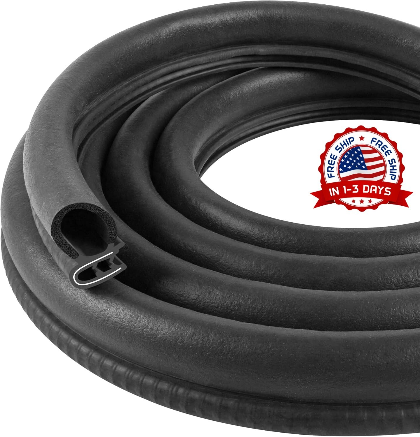 20FT Caucho Universal Para Burletes De Automóviles Para Ventanas Y Puertas NUEVO