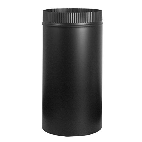 PIPE STOVE BLACK 12X6″