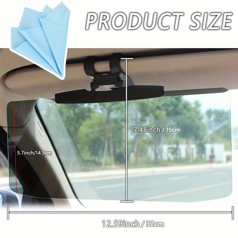 Effortless Easy – Fit Car Sun Visor Extender: No Tools Required, Fits Most Cars