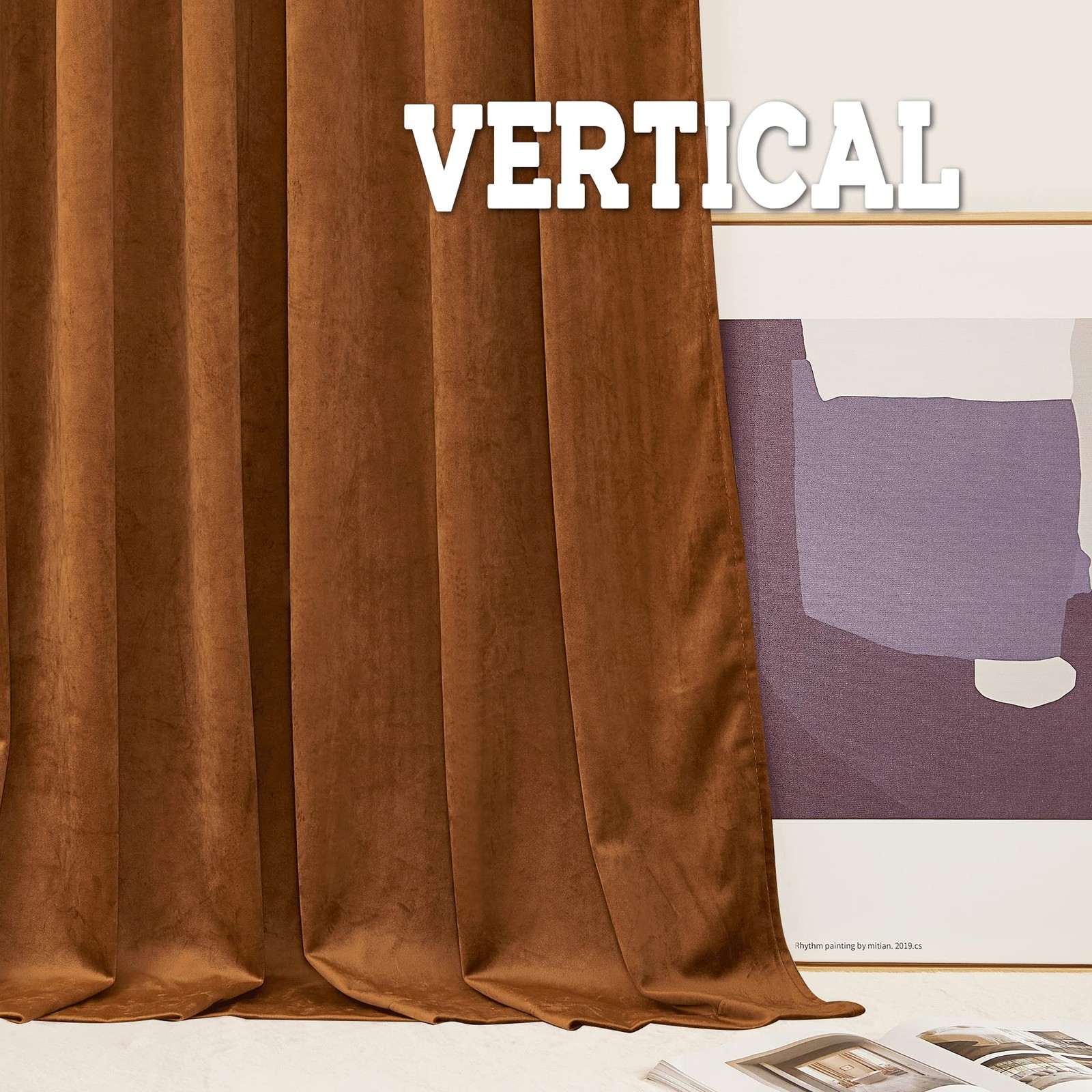Plush Velvet Curtains, Heavy Duty Back Tab Decorative Window Drapes Privacy R…