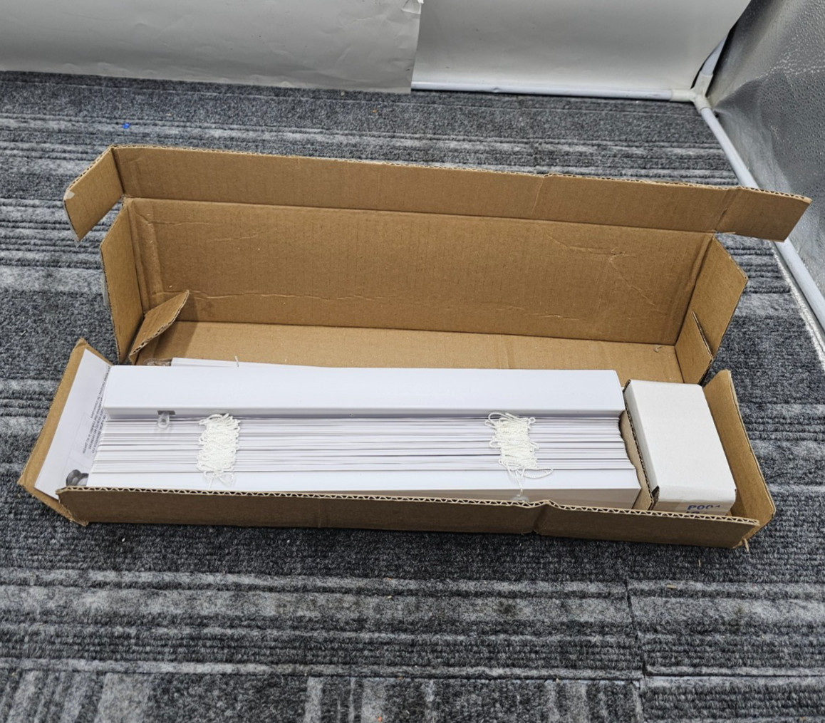 LOTUS & WINDOWARE Cordless 1″ Mini Blind Vinyl Slats Window Blinds 14″ x 72″
