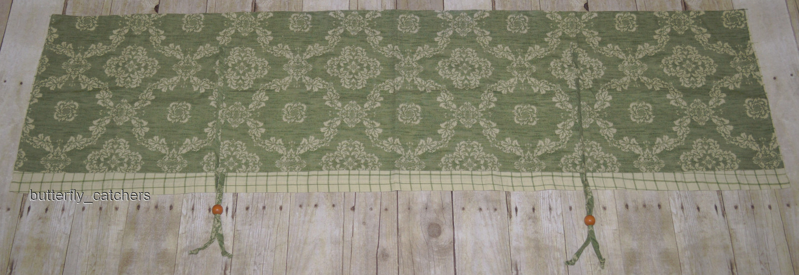 Better Homes and Gardens Meredith’s Garden Versa-Ties Valance 58 x 16 Green Wood