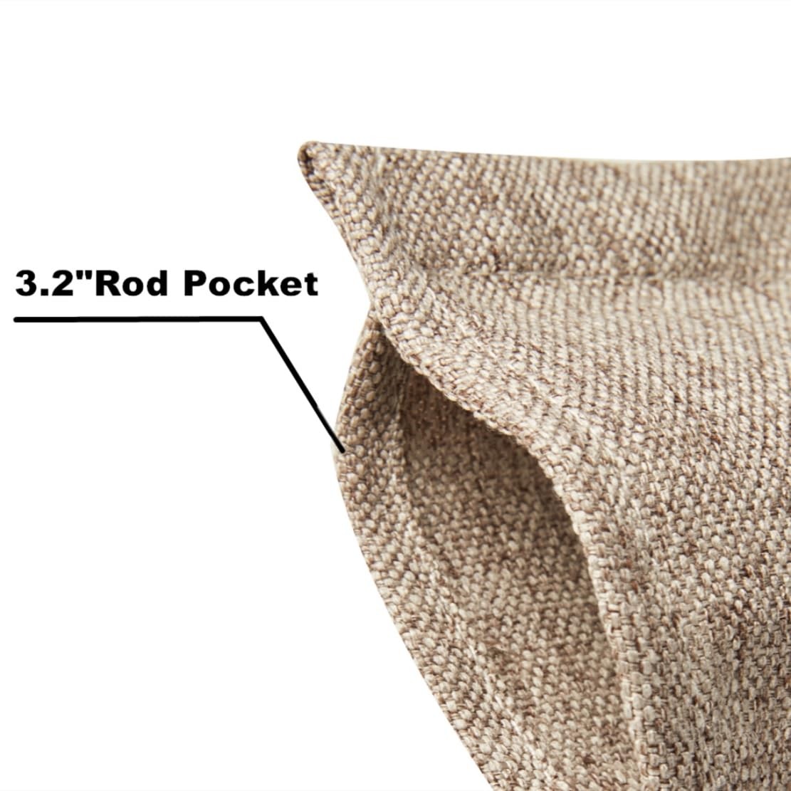 2 Pack Burlap Window Valances Farmhouse Design Window Treatment Lined Decor C…