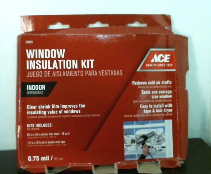 Ace 59829 Window Insulation Film Kit Crystal Clear 18 Sq. Ft. FREE SHIPPING