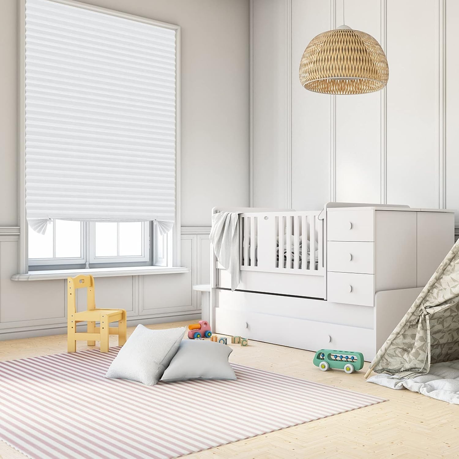 Stick On Blinds for Windows, No Drill Blinds Temporary Window Blinds No Drill…