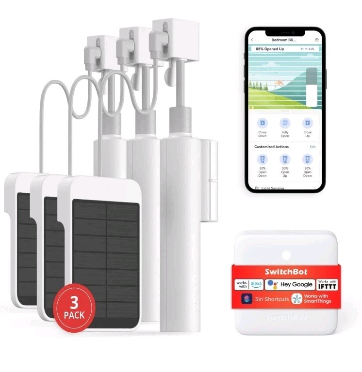 SwitchBot Blind Tilt Smart Opener Solar Panel Bluetooth For Smart Home SEALED