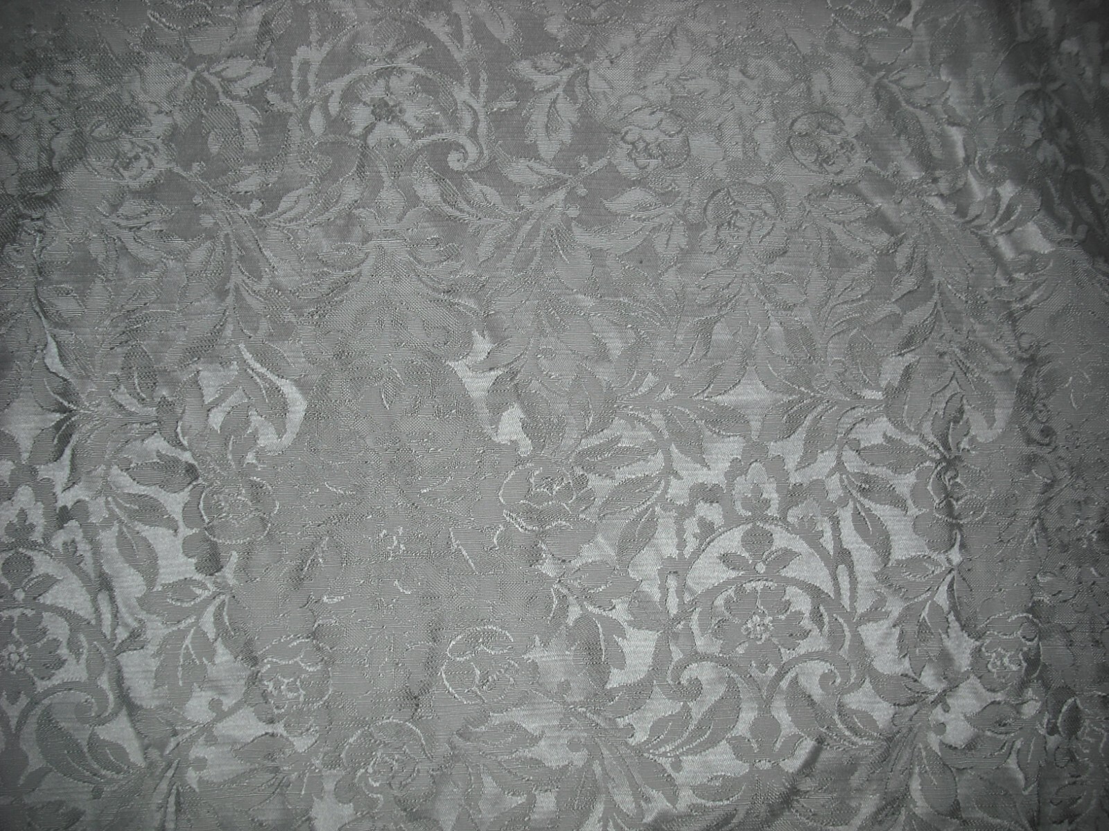 Burlington 3 Silver Gray Floral Curtain Panels 41″ Wide X 100” Long Set of 3
