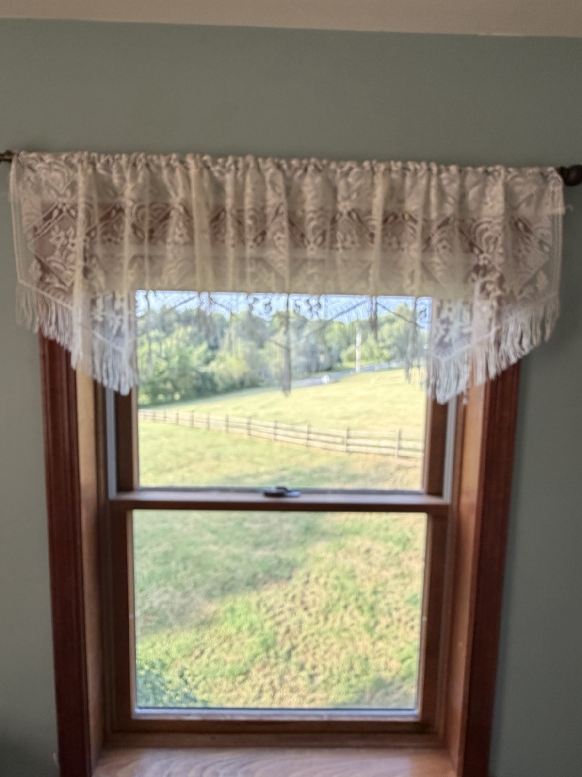 Oxford House Chantilly Valance Ivory Lace 60” W X 16” L Fringe New In Package
