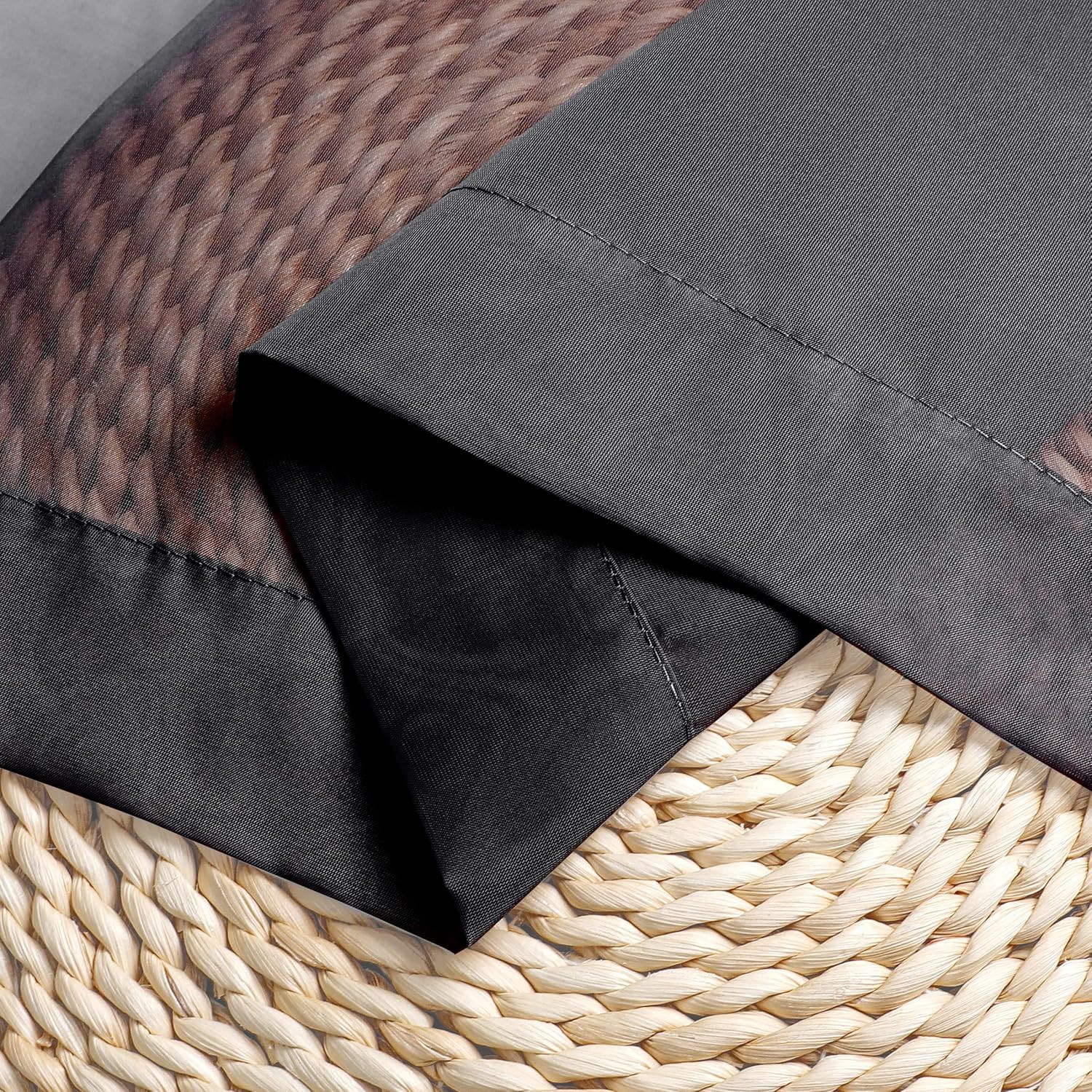 Black Sheer Valances for Windows 2 Pack, 42W X 14L Inches Small Window Curtains