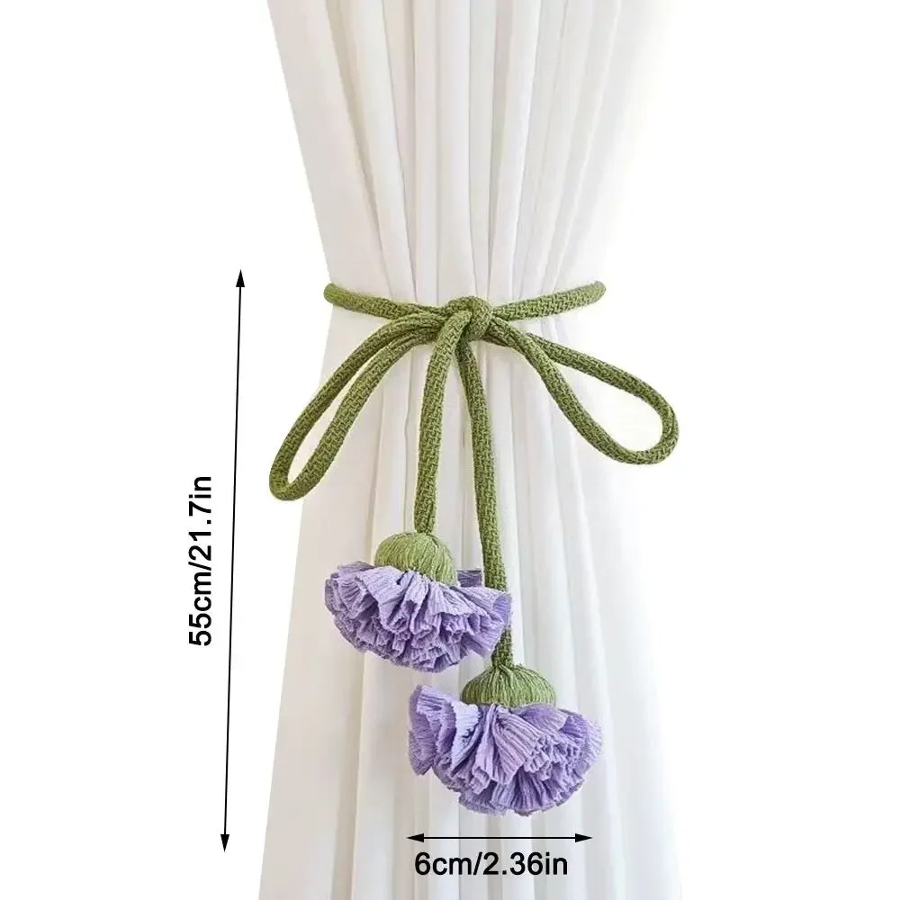 1Pc New Creative Flower Shape Curtain Tieback No Punching No Punching Window Cur