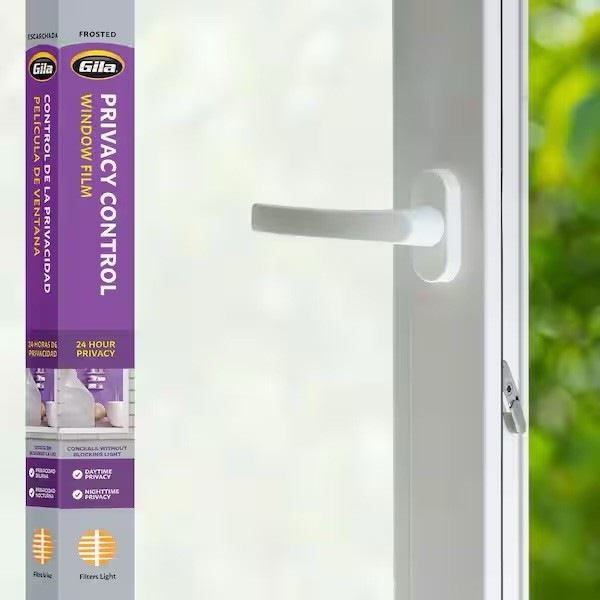 Gila Privacy Control Window Film, FROSTED, 4′ X 6.5′ (48744) FS