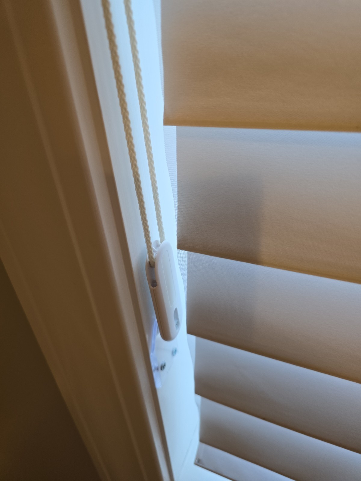 Satin Sheer Shading Blinds – Arctic Ice Color — Pair/ 2 Blinds