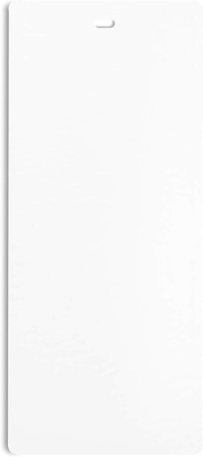 PVC Vertical Blind Replacement Slats Curved Smooth White 98.5 x 3.5 5-Pack