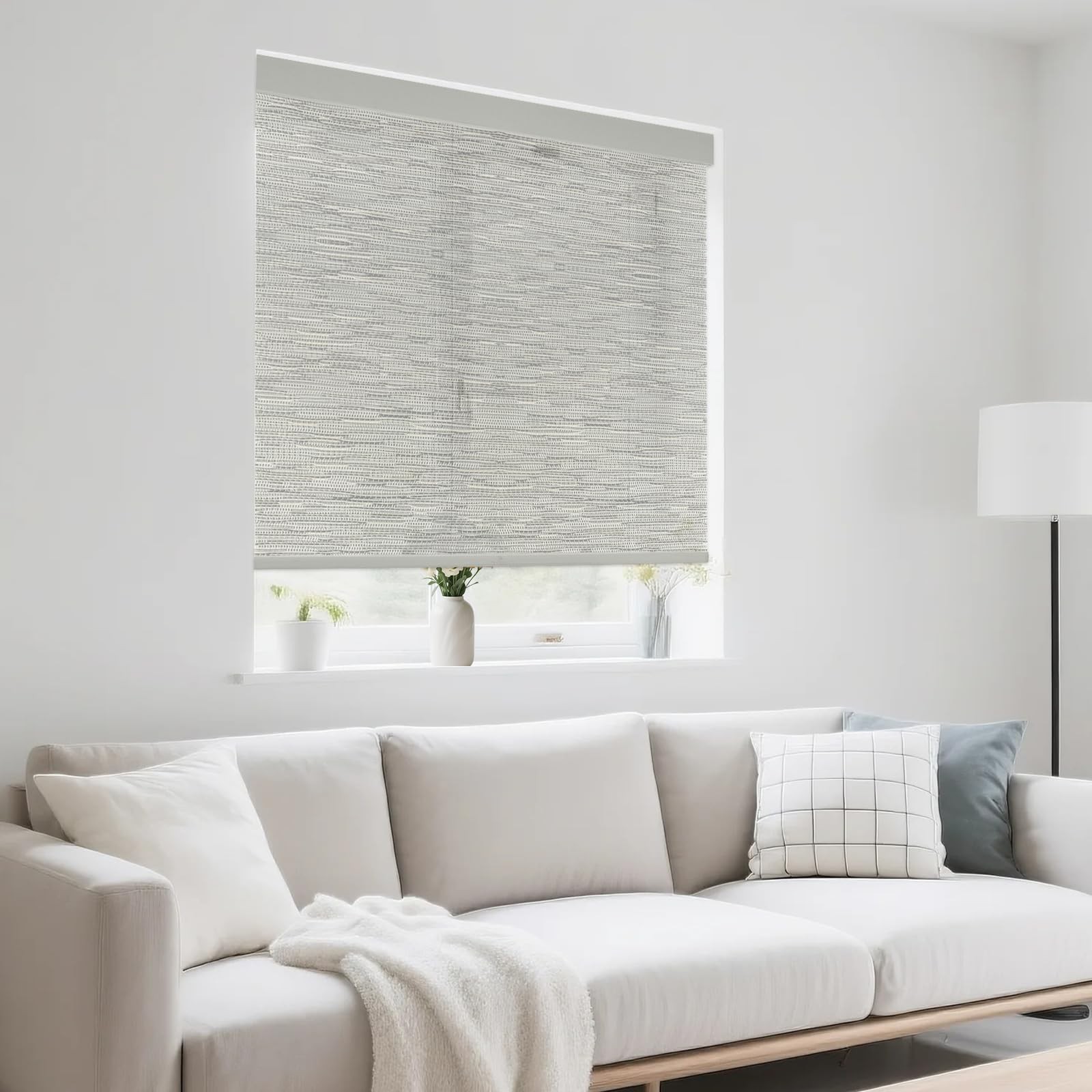 Sunmaintain 46 W X 72 H Cordless Light Filtering Roller Shade For Windows Stop