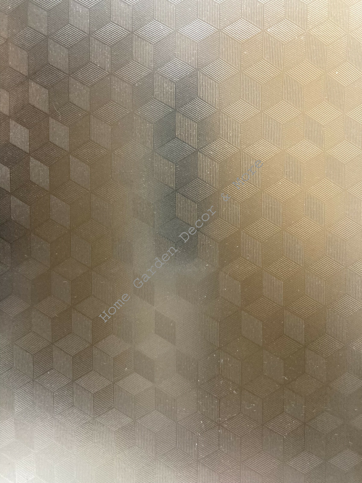 11.8″ x 47.2″ DIAMOND CUT Pattern Stained Glass Frosted Window Film Peel & Stick