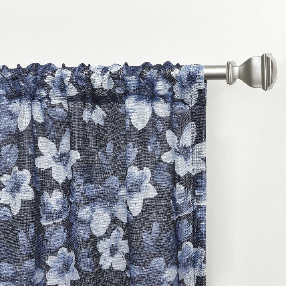 Nicole Miller Dara Light Filtering Semi Sheer Rod Pocket Curtain Panels 54″x108″
